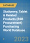 Stationery, Tablet & Related Products (B2B Procurement) Purchasing World Database - Product Image