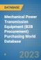 Mechanical Power Transmission Equipment (B2B Procurement) Purchasing World Database - Product Image