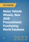Motor Vehicle Wheels, New (B2B Procurement) Purchasing World Database - Product Image