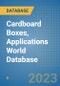 Cardboard Boxes, Applications World Database - Product Image