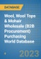 Wool, Wool Tops & Mohair Wholesale (B2B Procurement) Purchasing World Database - Product Image