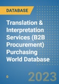 Translation & Interpretation Services (B2B Procurement) Purchasing World Database- Product Image