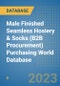 Male Finished Seamless Hosiery & Socks (B2B Procurement) Purchasing World Database - Product Image
