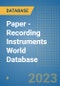 Paper - Recording Instruments World Database - Product Image