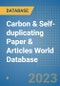 Carbon & Self-duplicating Paper & Articles World Database - Product Image