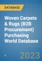Woven Carpets & Rugs (B2B Procurement) Purchasing World Database - Product Image
