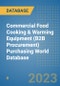 Commercial Food Cooking & Warming Equipment (B2B Procurement) Purchasing World Database - Product Image