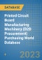 Printed Circuit Board Manufacturing Machinery (B2B Procurement) Purchasing World Database - Product Image