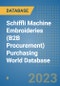 Schiffli Machine Embroideries (B2B Procurement) Purchasing World Database - Product Image