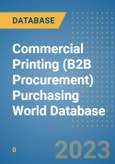 Commercial Printing (B2B Procurement) Purchasing World Database- Product Image