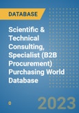 Scientific & Technical Consulting, Specialist (B2B Procurement) Purchasing World Database- Product Image