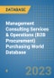 Management Consulting Services & Operations (B2B Procurement) Purchasing World Database - Product Image