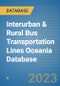 Interurban & Rural Bus Transportation Lines Oceania Database - Product Image