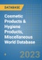 Cosmetic Products & Hygiene Products, Miscellaneous World Database - Product Image