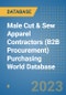 Male Cut & Sew Apparel Contractors (B2B Procurement) Purchasing World Database - Product Image