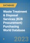 Waste Treatment & Disposal Services (B2B Procurement) Purchasing World Database - Product Image