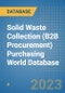 Solid Waste Collection (B2B Procurement) Purchasing World Database - Product Image