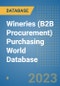Wineries (B2B Procurement) Purchasing World Database - Product Image
