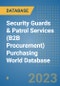 Security Guards & Patrol Services (B2B Procurement) Purchasing World Database - Product Image