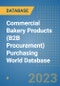 Commercial Bakery Products (B2B Procurement) Purchasing World Database - Product Image