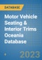 Motor Vehicle Seating & Interior Trims Oceania Database - Product Thumbnail Image