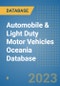 Automobile & Light Duty Motor Vehicles Oceania Database - Product Thumbnail Image