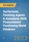 Surfactants, Finishing Agents & Assistants (B2B Procurement) Purchasing World Database - Product Image
