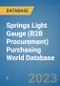 Springs Light Gauge (B2B Procurement) Purchasing World Database - Product Image
