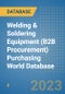Welding & Soldering Equipment (B2B Procurement) Purchasing World Database - Product Image