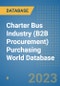 Charter Bus Industry (B2B Procurement) Purchasing World Database - Product Image