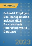 School & Employee Bus Transportation Industry (B2B Procurement) Purchasing World Database- Product Image