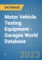 Motor Vehicle Testing Equipment - Garages World Database - Product Image