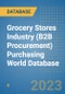 Grocery Stores Industry (B2B Procurement) Purchasing World Database - Product Image