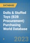 Dolls & Stuffed Toys (B2B Procurement) Purchasing World Database - Product Image
