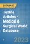 Textile Articles - Medical & Surgical World Database - Product Image