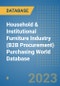 Household & Institutional Furniture Industry (B2B Procurement) Purchasing World Database - Product Image