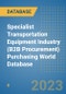 Specialist Transportation Equipment Industry (B2B Procurement) Purchasing World Database - Product Image