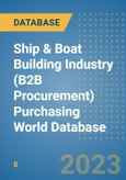 Ship & Boat Building Industry (B2B Procurement) Purchasing World Database- Product Image