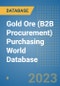 Gold Ore (B2B Procurement) Purchasing World Database - Product Image