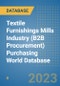 Textile Furnishings Mills Industry (B2B Procurement) Purchasing World Database - Product Image