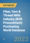 Fiber, Yarn & Thread Mills Industry (B2B Procurement) Purchasing World Database - Product Image