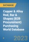 Copper & Alloy Rod, Bar & Shapes (B2B Procurement) Purchasing World Database - Product Image