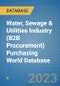 Water, Sewage & Utilities Industry (B2B Procurement) Purchasing World Database - Product Image