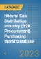 Natural Gas Distribution Industry (B2B Procurement) Purchasing World Database - Product Image