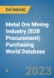 Metal Ore Mining Industry (B2B Procurement) Purchasing World Database - Product Image