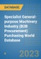 Specialist General-purpose Machinery Industry (B2B Procurement) Purchasing World Database - Product Image