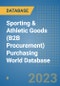 Sporting & Athletic Goods (B2B Procurement) Purchasing World Database - Product Image
