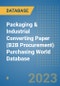 Packaging & Industrial Converting Paper (B2B Procurement) Purchasing World Database - Product Image