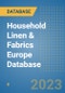 Household Linen & Fabrics Europe Database - Product Image