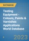 Testing Equipment - Colours, Paints & Varnishes Applications World Database - Product Image